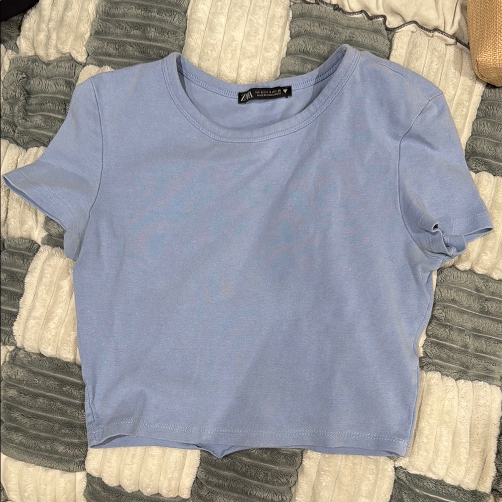 Zara Stylish Blue Women's Top